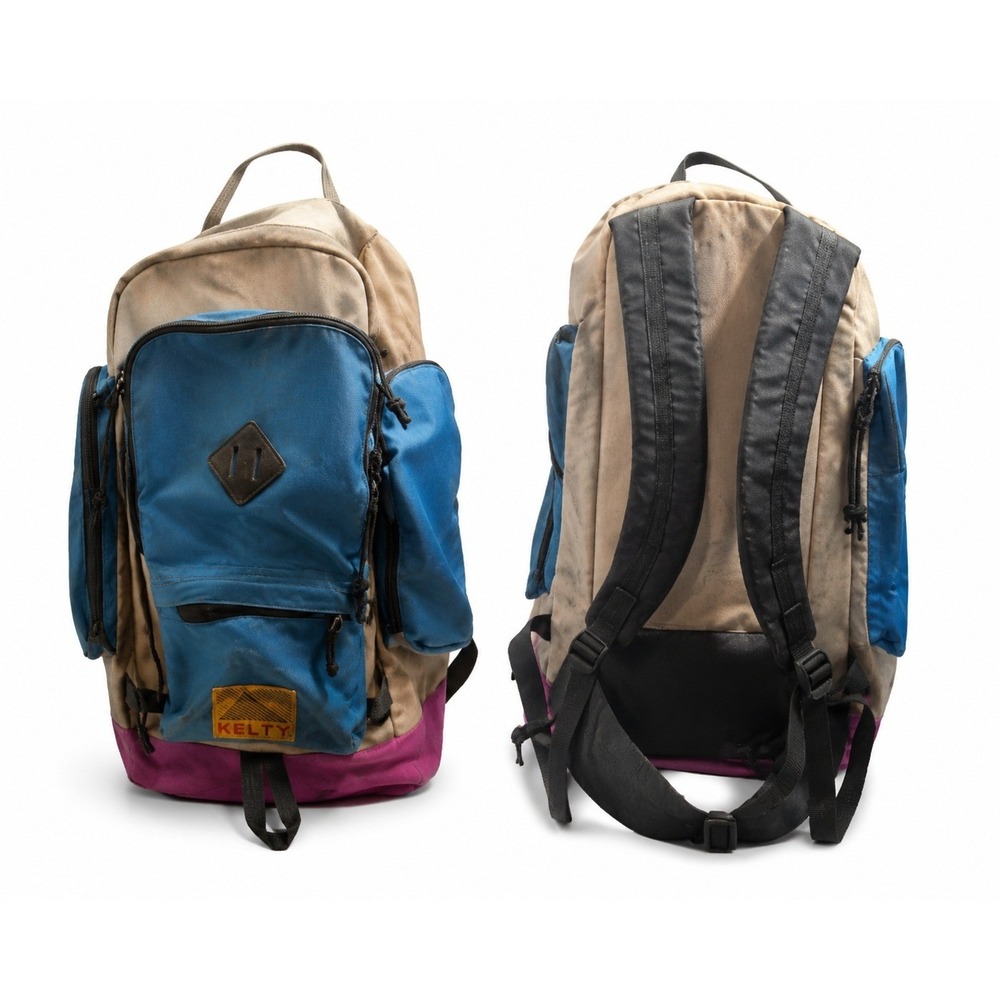 Vintage Kelty  Snipe Backpack Blue Pink Hiking Daypack 90s Korea